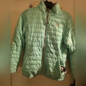 The North Face Mint Green Puffer Jacket